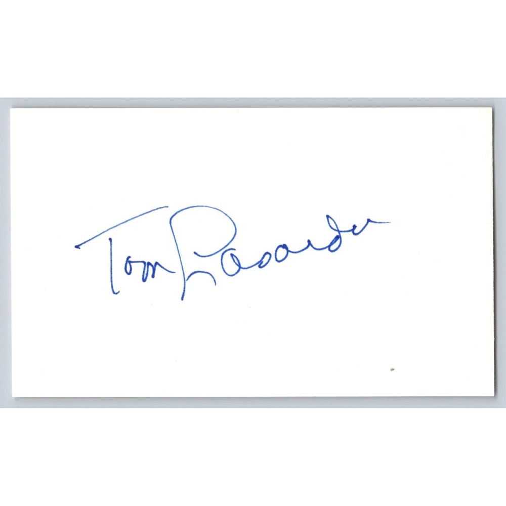 Tom Lasorda Autograph Card HOF Dodgers MLB Baseball Left Handed Pitcher